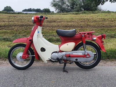 VERKOCHT ! Honda Little cub, Japans, rood, 7986km