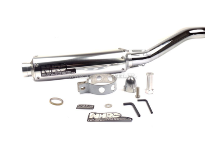 Pot d'échappement sport, haut, NHRC N-0130a, aluminium