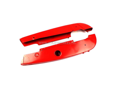Jeu de protège-chaînes C50 OT modèle hautes rouge, imitation