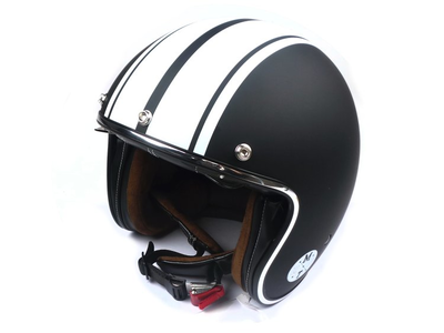 Casque MT, Le Mans Speed, Noir mat / blanc, Tailles S Ă XL