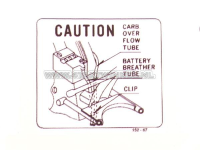 Autocollant CB50 batterie