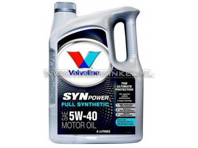 Huile Valvoline 5w-40 Syn Power, synthétique 5 litres