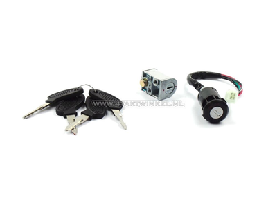 Kit serrure de contact d'allumage et bloque guidon, convient pour C50 NT