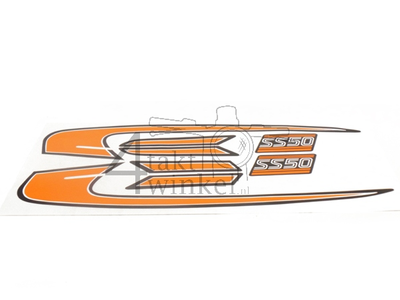 Autocollant tank striping orange, convient pour SS50 K3