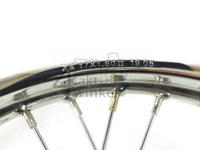 Roue complète, roue arrière, 17, NT, convient pour C50 NT, CD50s Benly