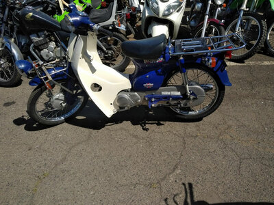 VENDU! Honda C50 PressCub, blue, 7203km
