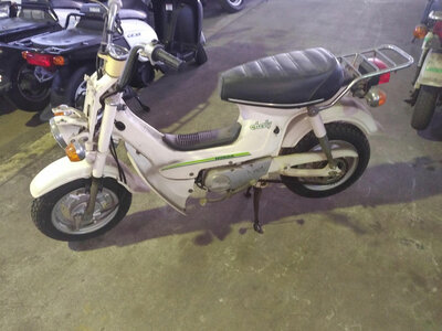 VENDU! Honda CF50, white, 1543km