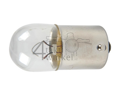 Ampoule BA15-S, simple, 12 volts, 17mm petite ampoule 10 watts