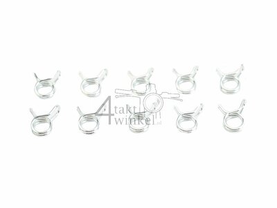 Collier de serrage du tuyau d'essence 5 - 8mm, Par 10 pièces.