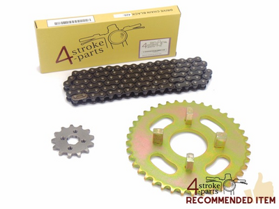 Jeu de pignons et chaîne, Dax Honda ST70, standard, 4sp