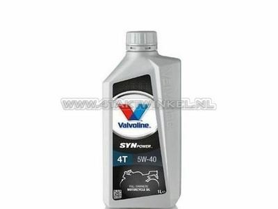 Huile Valvoline 5w-40 synthétique, 4 temps, 1 litre