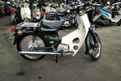 Honda C50 NT, green, 4883km
