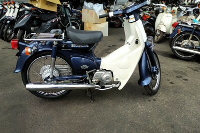 Honda C50 NT, dark blue, 12373km
