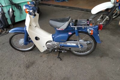 Honda C50 NT, blue, 647km