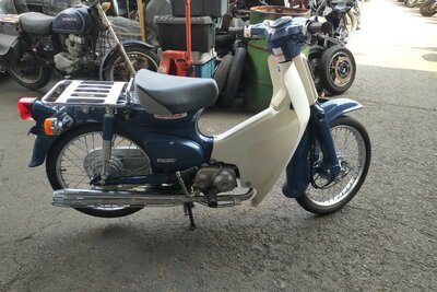 Honda C50 NT, blue, 647km