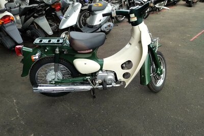 Honda C50 Little cub, green, 14880km