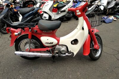 Honda C50 Little cub, red, 4068km