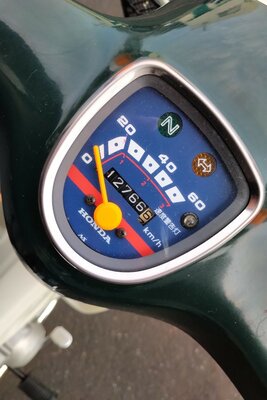 Honda C50 NT, green, 12766km