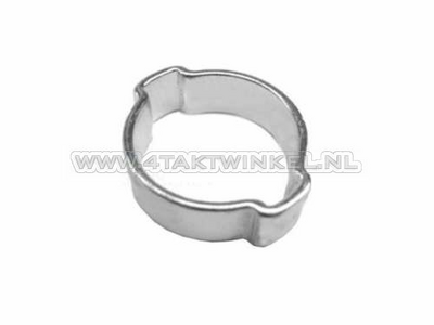  Carkio Filtre à air Conique en métal avec Collier de Serrage  Diamètre 50 mm Argenté Convient pour quads, Mini Motos et Karts de 50 à 110  cm³