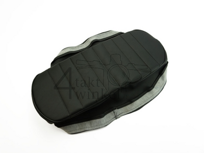 Housse de selle, convient pour Dax OT, noir, passepoil noir, qualité A
