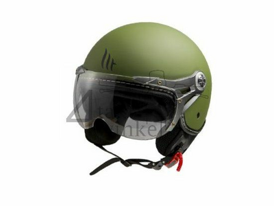 Casque MT, Le Mans Soul Retro, vert, tailles XS à XXL