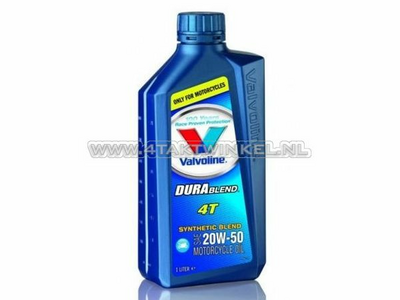 Huile Valvoline 20w-50 semi-synthétique, 4 temps, 1 litre