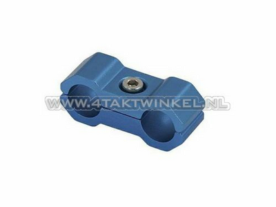 Serre-câble / collier, 6mm, aluminium, bleu