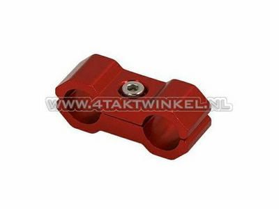 Serre-câble / collier, 6mm, aluminium, rouge