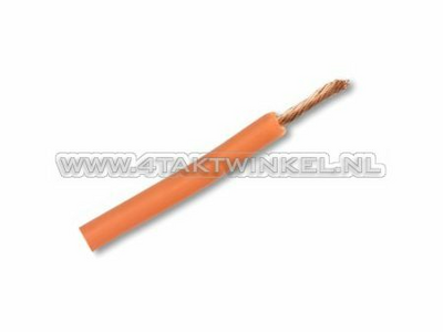 Fil par mètre 0,75mm2, orange