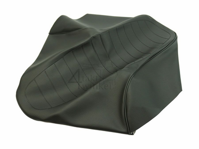 Housse de selle, convient pour SS50 K3, noir, passepoil noir, modèle long