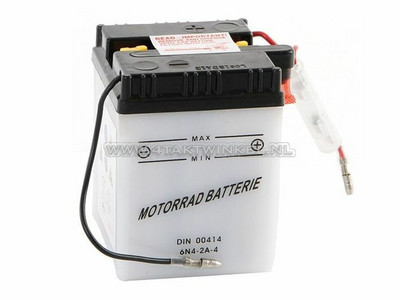 Batterie 6 volts 4 ampères, batterie acide, convient pour C50, CB50