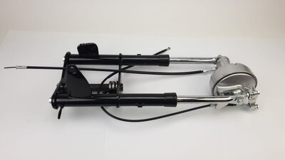 Fourche avant complète, Monkey, ancien type, avec frein à tambour, noir ! Produit de 2ème chance !