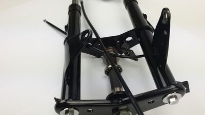 Fourche avant complète, Monkey, ancien type, avec frein à tambour, noir ! Produit de 2ème chance !