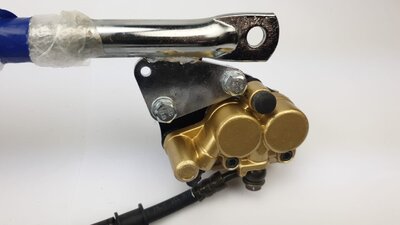 Fourche avant complète, Dax, ancien type, avec disque de frein, noir